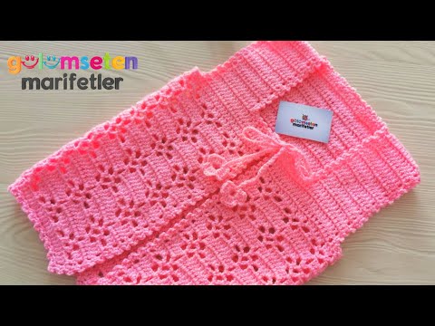 Видео: Супер легкий узор для вязания крючком для ребенка кардиган