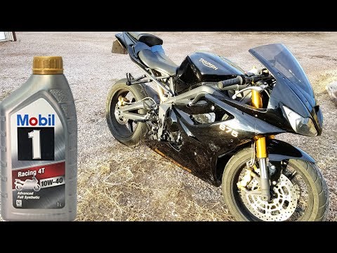 Видео: Triumph Daytona 675 — замена масла