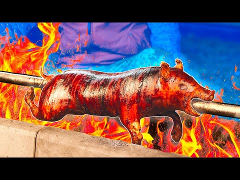 Видео: МОЛОЧНЫЙ ПОРОСЕНОК НА ВЕРТЕЛЕ / ЛЕЧОН. SUB ENG ,FR, ESP, 中文