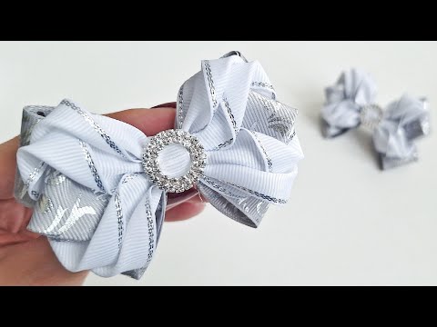 Видео: Бантики из очень красивых ленточек