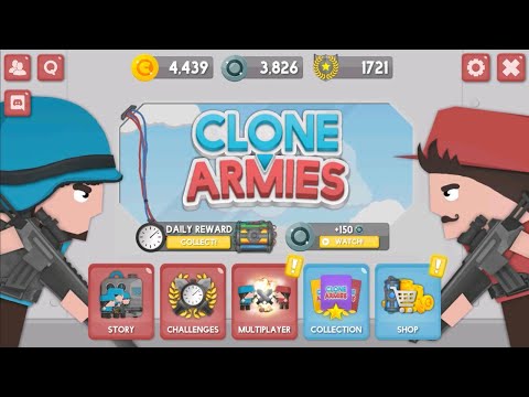 Видео: Обновление Clone Armies! Новый стиль и звуки \ 2D Games