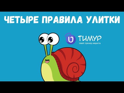 Видео: Четыре правила улитки | Иврит с Тимуром 