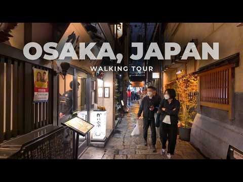 Видео: Ночная прогулка по Дотонбори, ОСАКА 🇯🇵 | Самый безумный неоновый город Японии 4K UHD