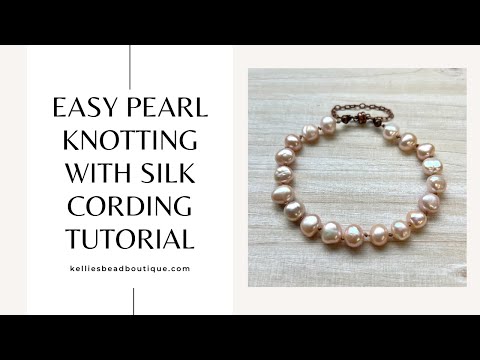 Видео: Простое плетение жемчужных узлов | Урок для начинающих