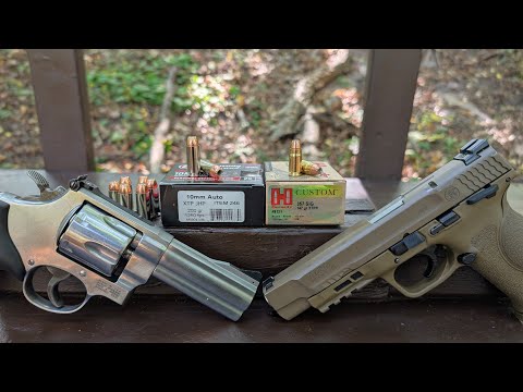 Видео: 😃 10 мм против .357 Sig! Настоящая мощь!