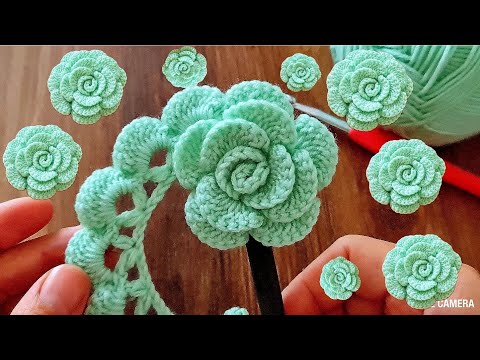 Видео: Ого, очень просто сделать крючком розу