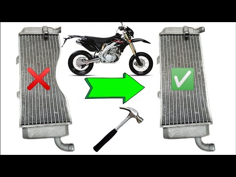 Видео: КАК ВЫПРЯМИТЬ РАДИАТОР НА МОТОЦИКЛЕ? ФОРСАЖ 450 | FORSAGE 450 | ASIAWING 450
