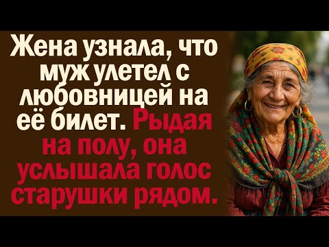Видео: Жена узнала, что муж улетел с любовницей на её билет. Рыдая на полу, она услышала голос старушки..