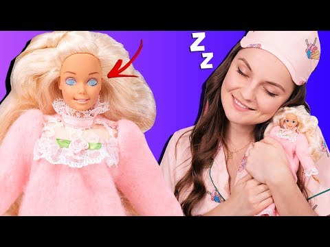 Видео: Что с ее глазами?😱 Проверяю спящий механизм Bedtime Barbie 1993, обзор и распаковка