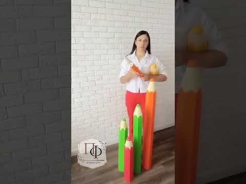 Видео: Большие карандаши из пенопласта. Видеообзор.