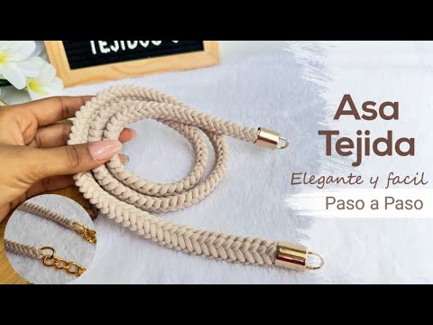 Видео: Плетеная ручка для тканых сумок с трапилло / легко и элегантно / шаг за шагом