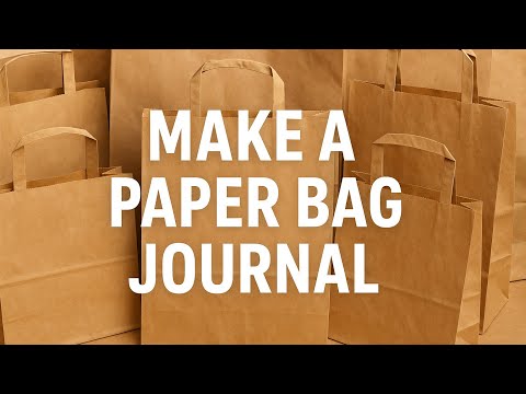 Видео: Записная книжка из бумажного пакета — так просто и дёшево сделать!