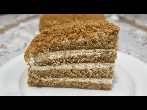 Видео: Ленивый МЕДОВИК без раскатки за 30 мин❤️Очень вкусный