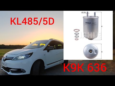 Видео: Рено Гранд Сценик 3 - меняю топливный фильтр! Поставил Mahle KL485/5D - посмотрим!