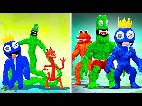 Видео: РАДУЖНЫЕ ДРУЗЬЯ СТАЛИ КАЧКАМИ В ГАРРИС МОД! RAINBOW FRIENDS В Garry`s Mod