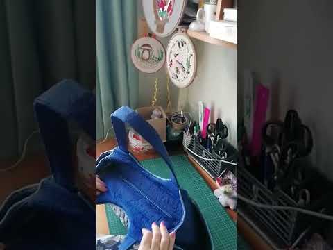 Видео: Стежка дорожки Жозефина  по рисунку ткани для чехлов на бытовую технику