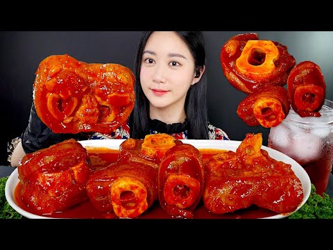 Видео: МУКБАНГ Жевательный И Мягкий *Острые Тушеные Говяжьи Ножки🔥 | MUKBANG | АСМР | EATING SOUND