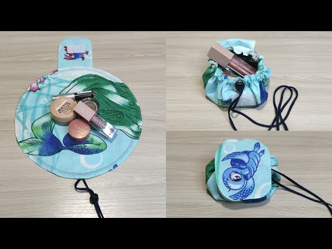 Видео: Как сшить  удобную дорожную косметичку/ DIY travel makeup bag MAGIC