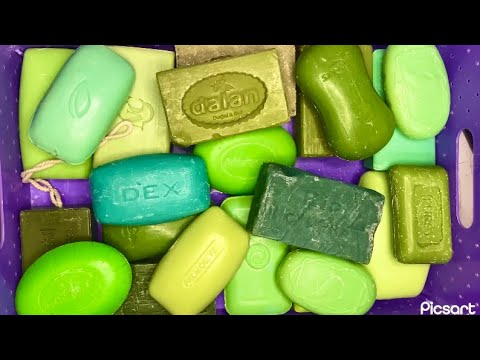 Видео: ASMR💚💚💚cutting dry Green soap 💚🔪🧼Резка зеленого мыла💚🔪🎶