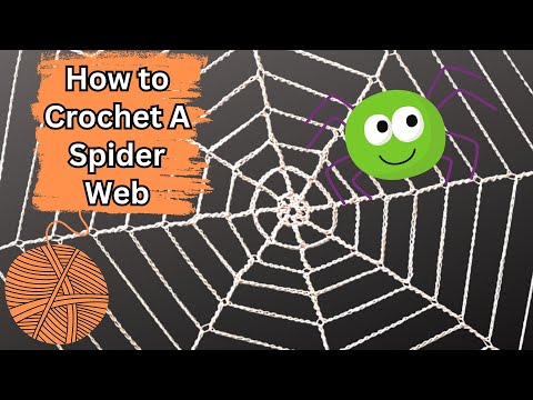 Видео: Как связать паутину крючком | Мастер-класс по вязанию п...