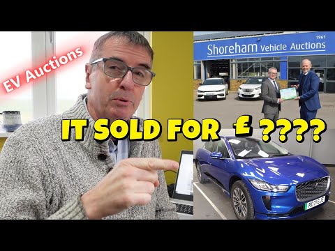 Видео: За сколько был продан Jaguar I Pace на аукционе электромобилей?