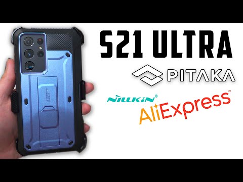 Видео: Чехлы для Samsung Galaxy S21 Ultra 5G! Pitaka против Nillkin VS Алиэкспресс