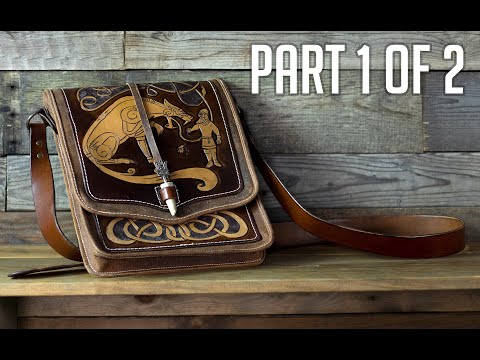 Видео: Как сделать кожаную сумку-сэтчел — Часть 1