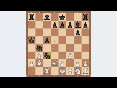 Видео: Шахматы для начинающих. Волжский гамбит. Типовая тактика.