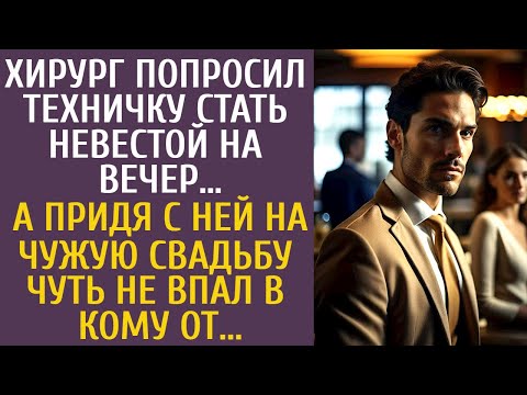 Видео: Хирург попросил техничку стать невестой на вечер… А придя с ней на чужую свадьбу чуть не впал в кому