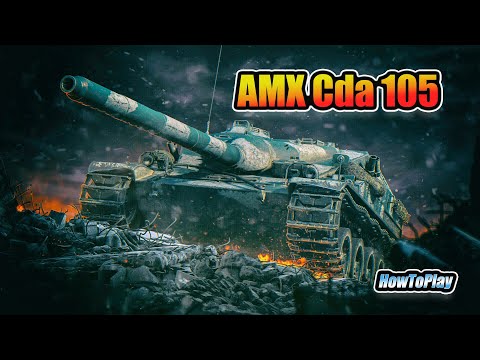 Видео: AMX Cda 105 - 7 Фрагов 6.8К Урона - Битва плоских! - World Of Tanks