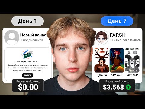 Видео: Я Выкладывал Ютуб Шортсы 7 Дней Чтобы Доказать что это НЕ УДАЧА