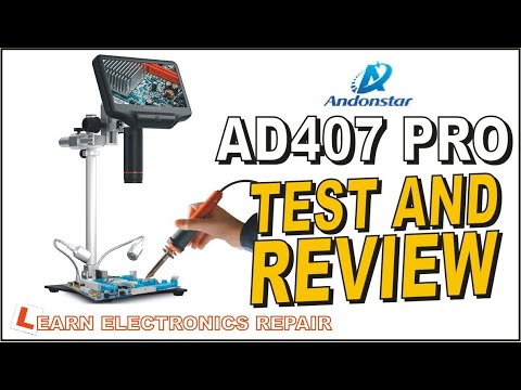 Видео: Обзор цифрового микроскопа Andonstar AD407 Pro HDMI UHD. Тест пайки SMD и сравнение с моим тринок...
