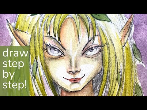 Видео: УДИВИТЕЛЬНЫЙ ПРОСТОЙ РУКОВОДСТВО ПО РИСОВАНИЮ ЗЛОЙ ФЕИ карандашом ШАГ за шагом [#50FunFabFairies]