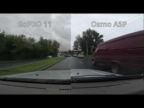 Видео: Сравнение GoPro 11 и Osmo Action 5 PRO, 1080p, пасмурный день.