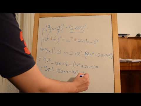 Видео: Привеждане в нормален вид, чрез използване на формули за съкратено умножение. Задача. Тема за 7 клас