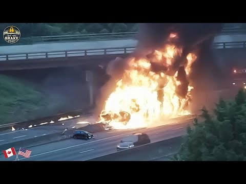 Видео: Подборка 280 шокирующих моментов автокатастроф 2025 года: идиоты в машинах, снятые на камеру