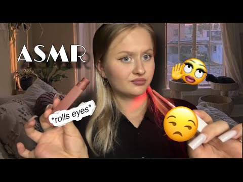 Видео: АСМР | ТОКСИЧНАЯ ПОДРУГА парня сделает ТЕБЕ МАКИЯЖ 💄🤮