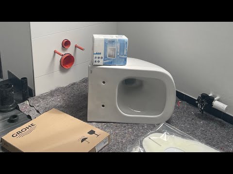 Видео: GROHE Euro Keramik Set Wand-Tiefspül-WC spülrandlos einbauen. Установка подвесного унитаза