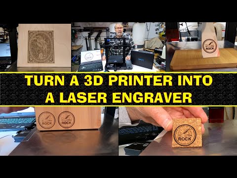Видео: Превратите 3D-принтер в лазерный гравер — лазерный модуль Creality