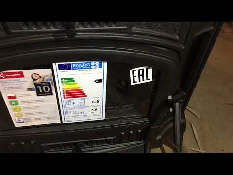 Видео: Печь-камин с водяным контуром Koza/K9/W . Вариативность отопления.