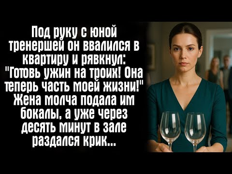 Видео: Под руку с юной тренершей он ввалился в квартиру и рявкнул： ＂Готовь ужин на троих! Она теперь
