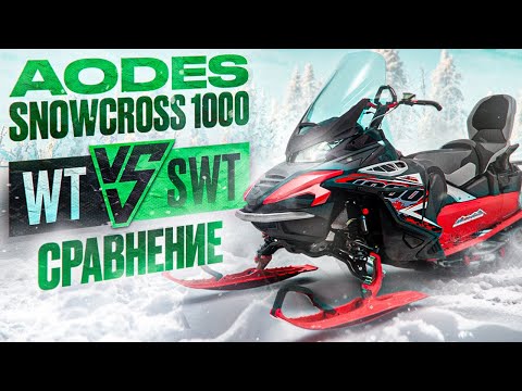 Видео: AODES Snowcross 1000 WT и SWT Детальное сравнение
