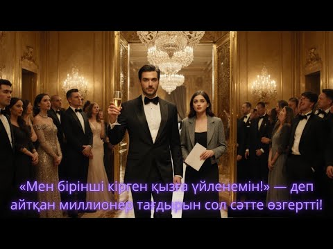 Видео: «Мен бұл есікке бірінші болып кірген қызға үйленемін», — деді миллионер… Бірақ дәл сол сәтте оның ..