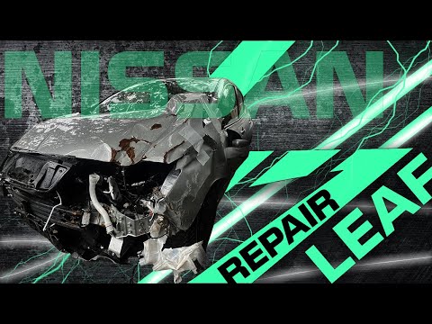 Видео: Nissan Leaf. Back in action after repairs ⚡🚗 После ремонта снова в строю