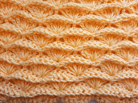 Видео: Узор крючком "Рельефные ракушки".