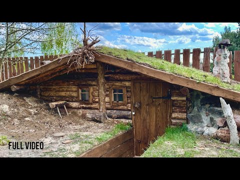 Видео: СТРОИТЕЛЬСТВО БРЕВЕНЧАТОГО ДОМА под землей. 2-комнатная ЗЕМЛЯНКА: САУНА и КОМНАТА ОТДЫХА