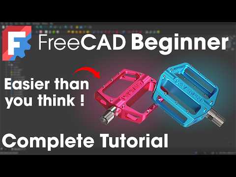Видео: FreeCAD — Полное руководство для начинающих — Велосипедные педали
