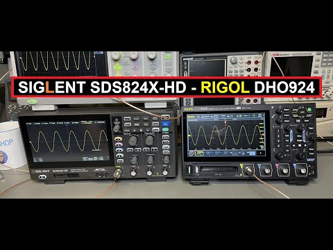 Видео: TA-0422: Siglent SDS824X HD против Rigol DHO924 — 12 бит — Практический обзор