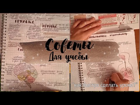 Видео: КАК БЫСТРО СДЕЛАТЬ УРОКИ? // советы для учёбы // лайфхаки для школы✨
