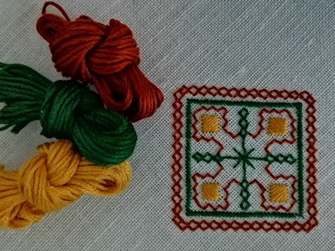 Видео: Двобічна штапівка. Вишивка. Hand embroidery.